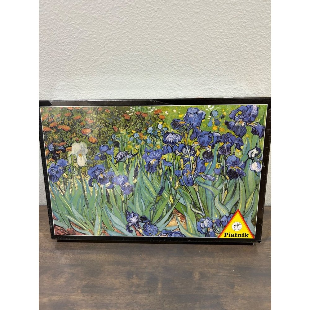New Sealed Piatnik 1000 Jigsaw Puzzle Vincent Van Gogh Irises
